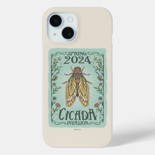 2024 Frühjahr Cicada Invasion Case-Mate iPhone Hülle (Rückseite)