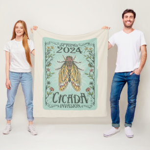 2024 Frühjahr Cicada Invasion Fleecedecke