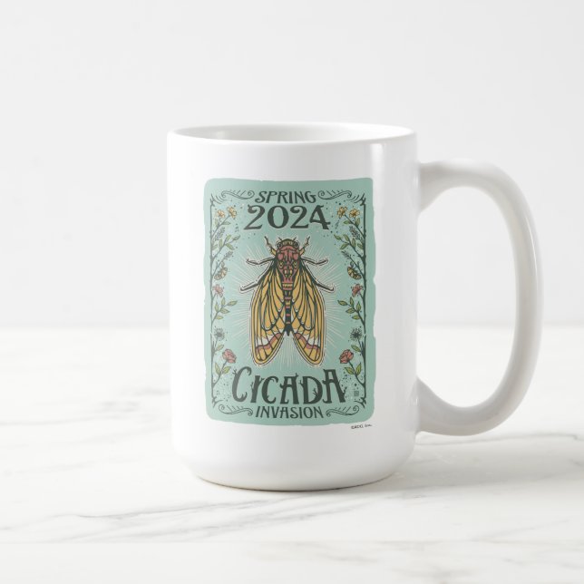 2024 Frühjahr Cicada Invasion Kaffeetasse (Rechts)
