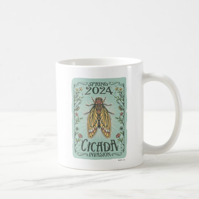 2024 Frühjahr Cicada Invasion Kaffeetasse (Rechts)