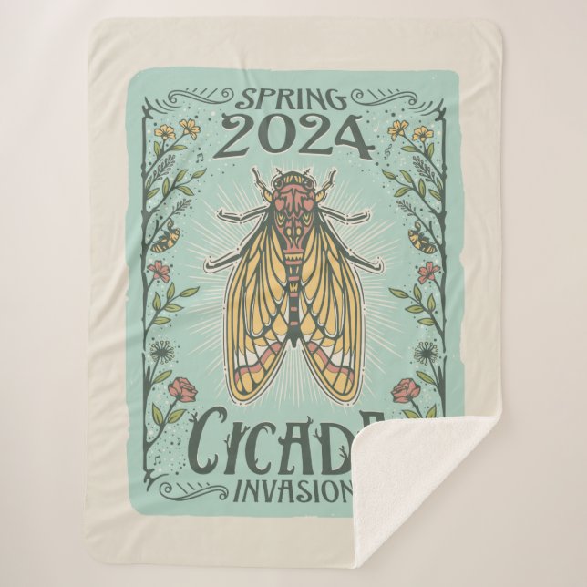 2024 Frühjahr Cicada Invasion Sherpadecke (Vorderseite)