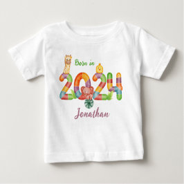 2024 geborenes Geschenk für personalisierte Kleink Baby T-shirt