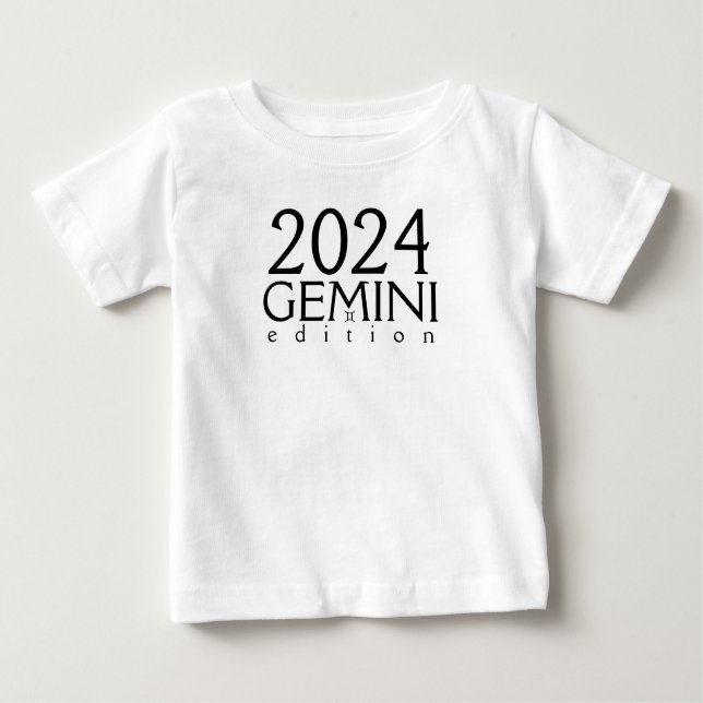 2024 Gemini Edition mit dem Symbol Baby T - Shirt (Vorderseite)