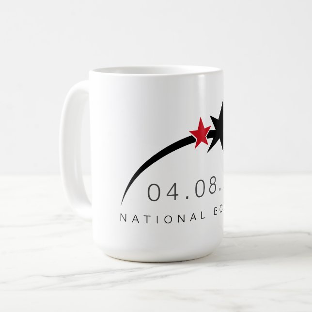 2024 Gesamt Solar Eclipse Tasse (Vorderseite Links)