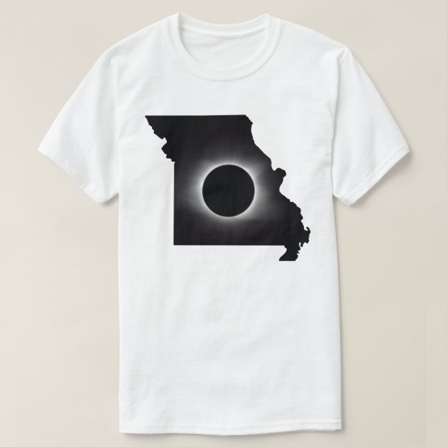 2024 Gesamter Solar Eclipse Missouri T - Shirt (Design vorne)