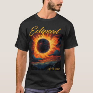 2024 Gesamter Sonnenmond-Total T-Shirt
