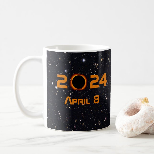 2024 Gesamter Sonnenstuhl Datum Starry Sky Tasse (Mit Donut)