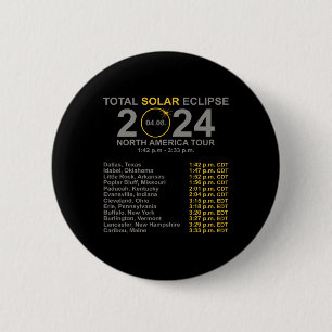 2024 Gesamtsolarausschnitt 8. April Pfad des Eclip Button