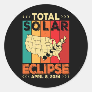2024 Gesamtsolarausstoß April Runder Aufkleber