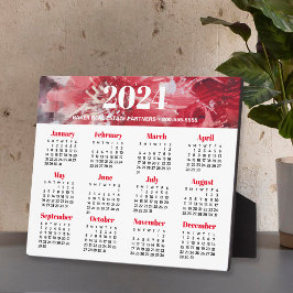 2024 Geschäftskalender Easel Plaque Fotoplatte