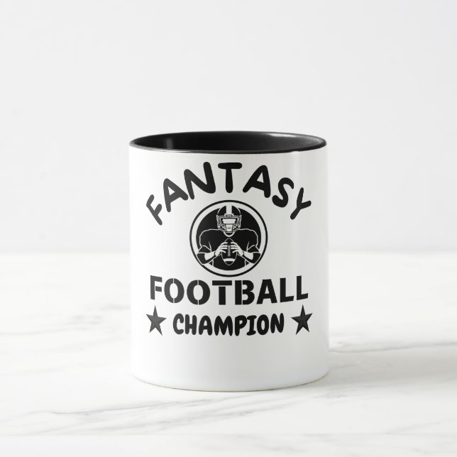 2024 Gewinner Fantasy Football Champion Tasse (Zentrum)