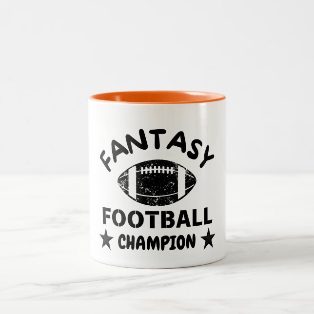 2024 Gewinner Fantasy Football Champion Zweifarbige Tasse (Mittel)