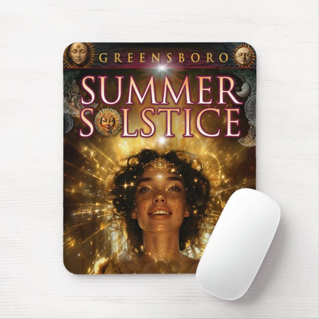 2024 Greensboro Summer Solstice Souvenir Mousepad (Mit Mouse)