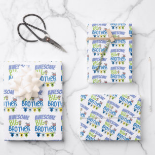 2024 Großartiger großer Bruder Geschenkpapier Set