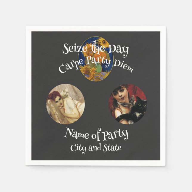 2024 Happy Hour Bachelor Bachelorette Rente Serviette (Vorderseite)