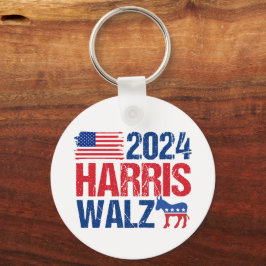 2024 Harris Walz Demokrat Donkey American Election Schlüsselanhänger