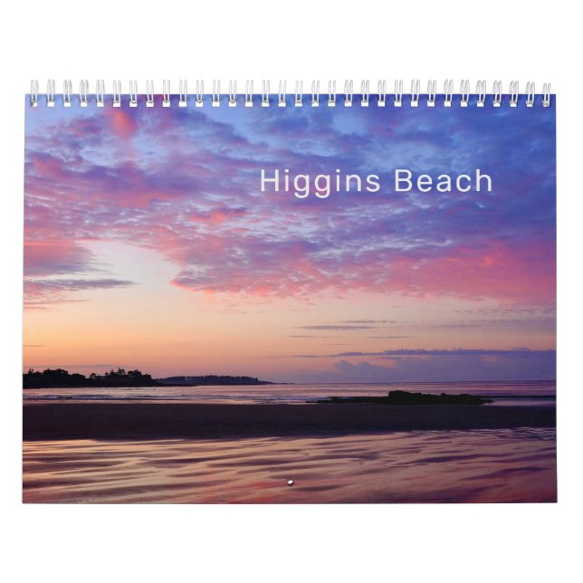 2024 Higgins Beach Maine Ocean Foto Calendar Kalender (Titelbild)