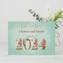2024 Hochzeit Save the Date Personalisiert
