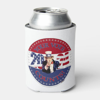 2024 Ihre Stimme zählt Uncle Sam USA Flag Dosenkühler