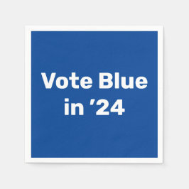2024 in Napkins über Blue abstimmen Serviette