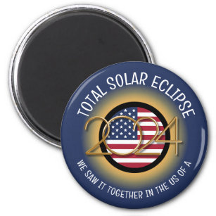 2024 INSGESAMT SOLAR ECLIPSE USA MAGNET