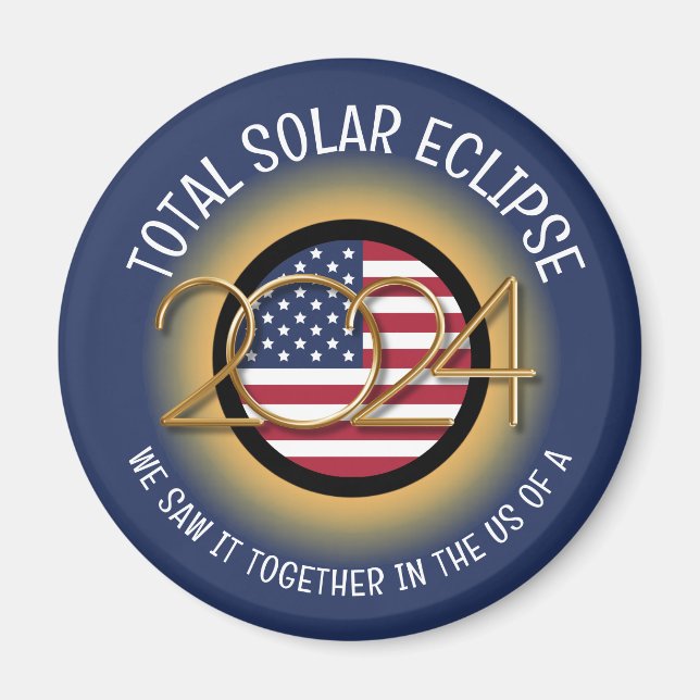 2024 INSGESAMT SOLAR ECLIPSE USA MAGNET (Vorne)