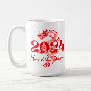 2024 Jahr des chinesischen Drachen-Neujahrs Kaffeetasse