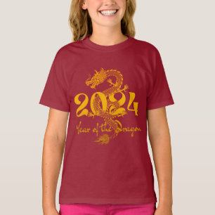 2024 Jahr des chinesischen Drachen-Neujahrs T-Shirt