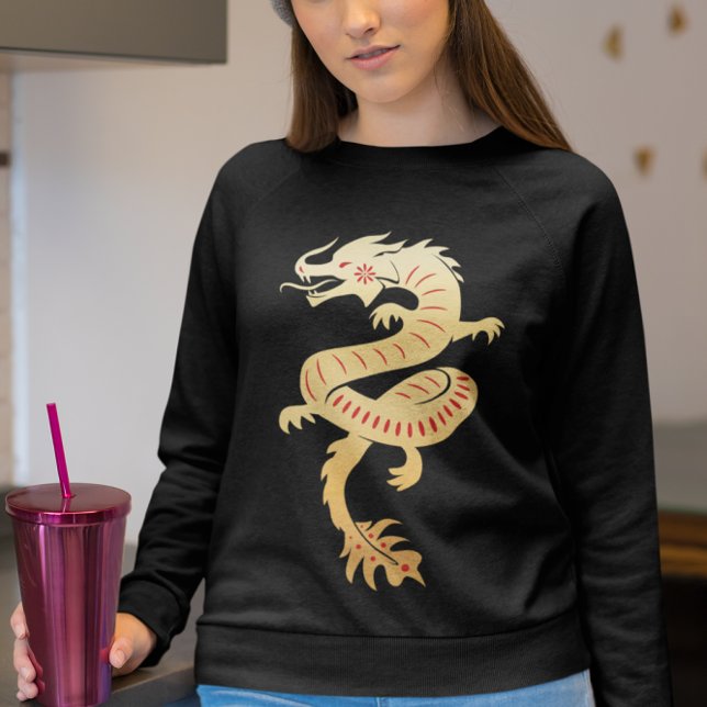 2024 Jahr des Drachen - chinesischer Neujahrsdrach Sweatshirt (Von Creator hochgeladen)