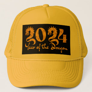 2024 JAHR DES DRACHEN GOLD TRUCKERKAPPE