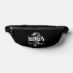 2024 Jahr des Drachen in Weiß Bauchtasche