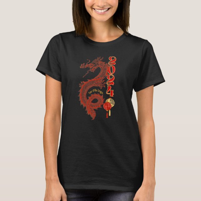 2024 Jahr des T - Shirt des Drachen (Vorderseite)