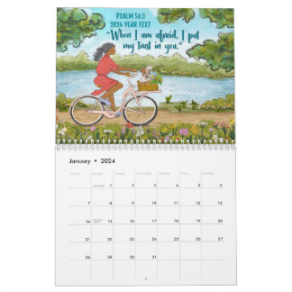 2024 Jahr Text S 56:3-Kalender Kalender