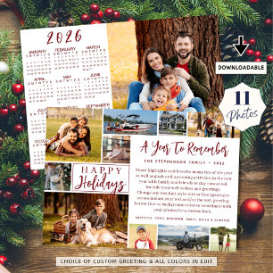 2024 jährlich zur Erinnerung an den 11. Foto 2025 Feiertagskarte