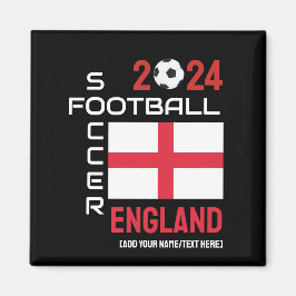 2024 JEDES JAHR ENGLAND Football Individuelle Name Magnet