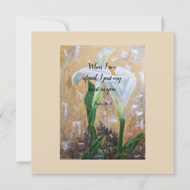 2024 JW year text Psalm 56:3  Einladung (Vorderseite)