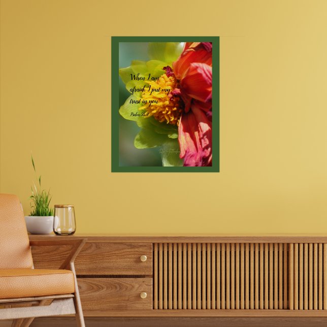 2024 JW year text Psalm 56:3 Poster (Wohnzimmer 2)