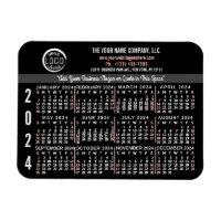 2024 Kalender Benutzerdefinierter Firmenlogo Name 