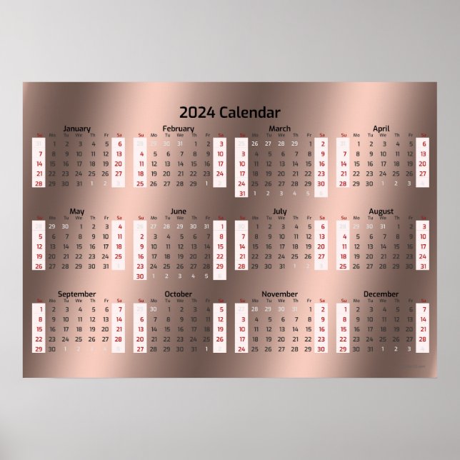 2024: Kalender des goldenen Zeitalters Poster (Vorne)