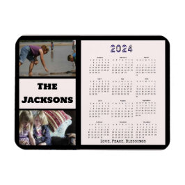 2024 Kalender für Fotografen aus der Neujahrsfamil Magnet