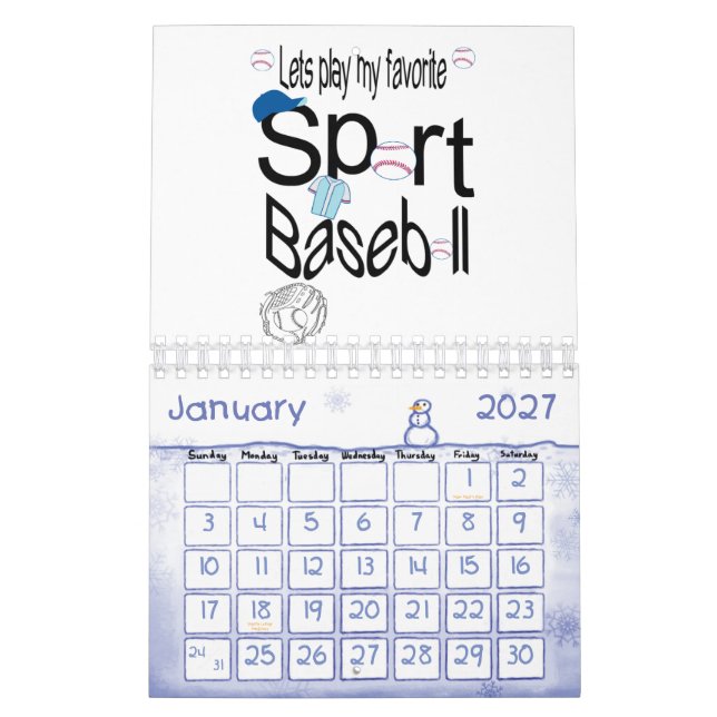 2024 Kalender Fußball, Basketball, Fußball (Jan 2027)