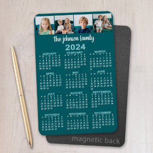 2024 Kalender mit 4 Fotos Magnet