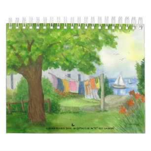 2024 KALENDER ROSEANN MESERVE WATERCOLOR KÜNSTLER