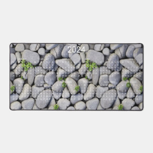 2024 Kalender Rustikales Land Natur Felsen Foto Schreibtischunterlage