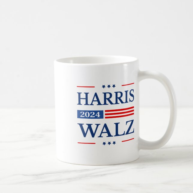 2024 Kamala Harris 2024 Tim Waltz 2024 USA Kaffeetasse (Rechts)
