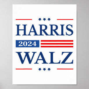 2024 Kamala Harris 2024 Tim Waltz 2024 USA Poster