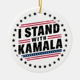 2024 Kamala Harris Frau Präsidentin USA Abstimmung Keramik Ornament