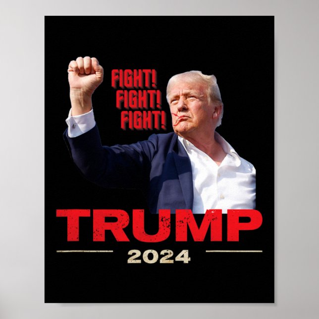 2024: Kampf gegen den Krieg am 13. Juli Trump-Kund Poster (Vorne)