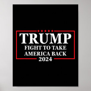 2024 Kampf um die Rücknahme der amerikanischen Wah Poster