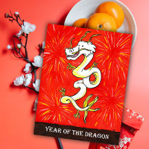 2024 Karte zum Jahr des Drachen